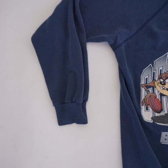Vintage Looney Tunes Tasmanian Devil Basketball Graphic Crewneck Sweatshirt XL - Picture 8 of 12